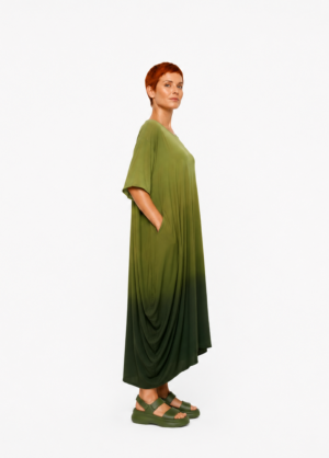 Vestido Pipa Degradê Musgo