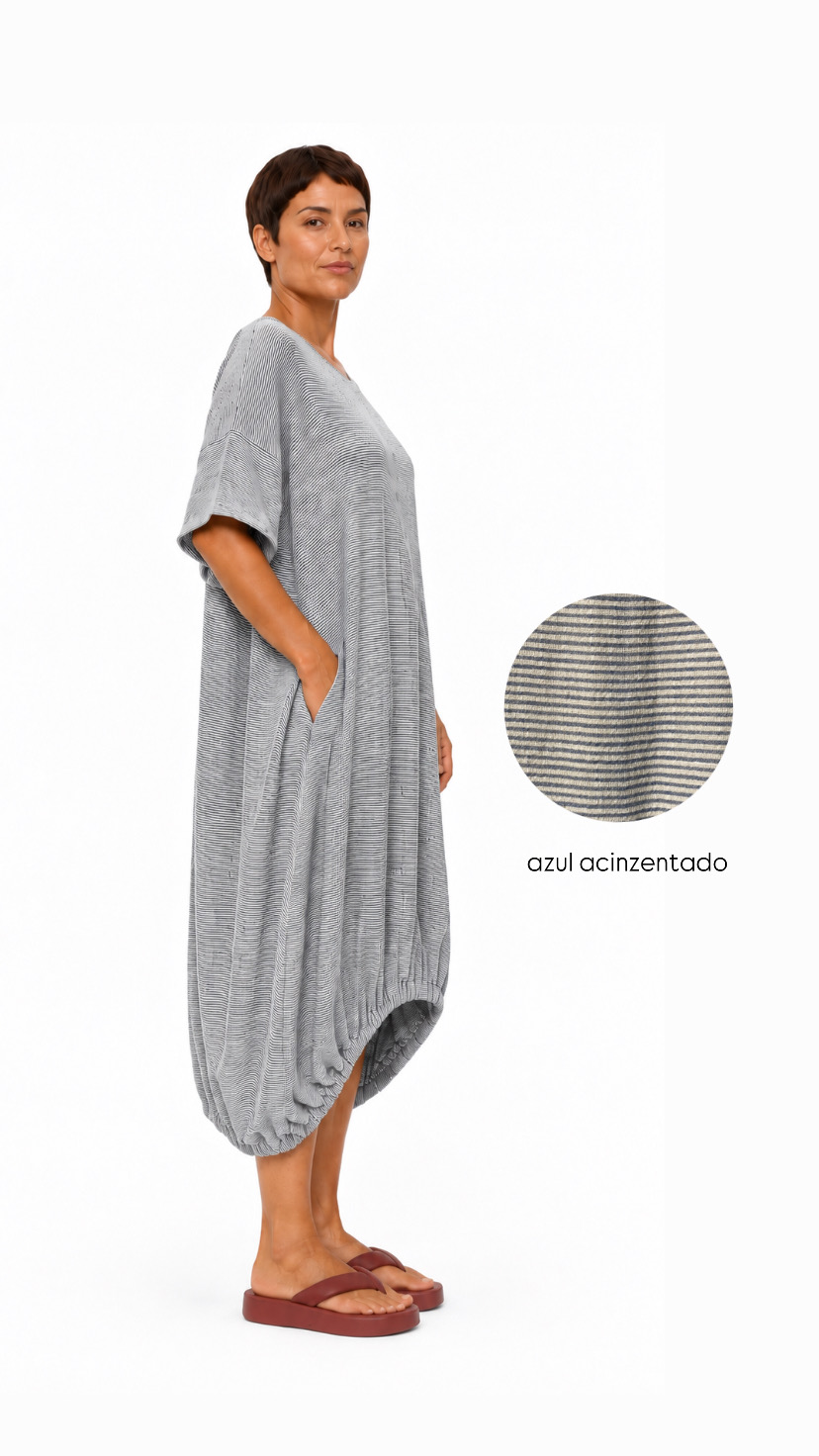 Vestido Balone Listrinhas - Imagem 4