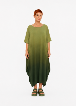 Vestido Pipa Degradê Musgo
